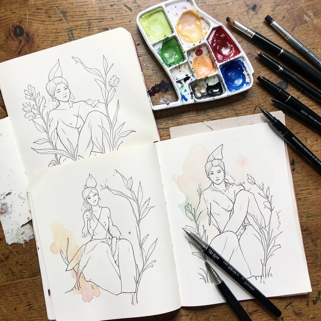 Processus de création d'illustration